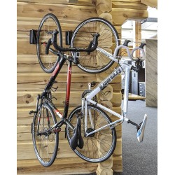 Fiets verticaal ophangen aan voorwiel aan wand of muur. Muurbeugel inklapbaar