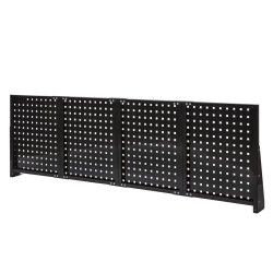 Werkbank met achterwand – Werkbank set 2 meter, kleur zwart.