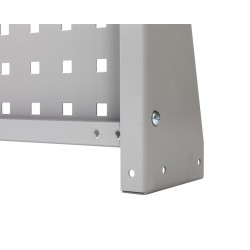 Werkbank met achterwand – Werkbank set 150 cm. kleur grijs.