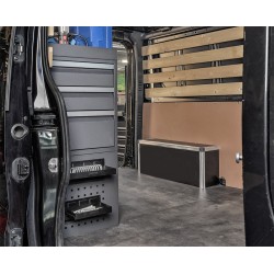 Bedrijfswageninrichting – universele inbouw kast voor bestelwagen – bestelbus 129 x 43 x 100 cm