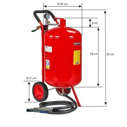 Sodastraalketel XXL - Soda stralen met mobiele straalketel