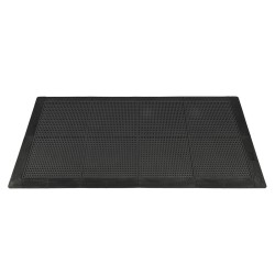 Kunststof antislip kliktegel 400 x 400 x 12 mm– PVC werkplaats tegels – antivermoeidheidsmat kleur zwart.