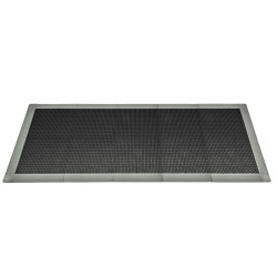 Antislip vloer mat – PVC werkplaatsmat – antivermoeidheidsmat, kleur zwart en grijs, afm. 216 x 96 cm