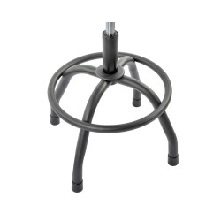 In hoogte verstelbare barkruk – gitaarkruk  60 - 67 cm met voetsteun en rugleuning.