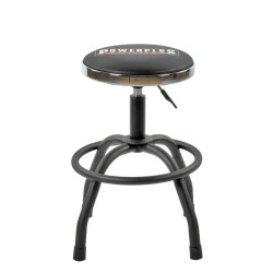 In hoogte verstelbare barkruk – gitaarkruk  60 - 67 cm met voetsteun en rugleuning.