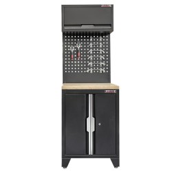 Hardhouten werkblad voor zwarte premium lijn kastenserie – afm. 68 x 61 x 3,8 cm.