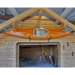 Wandhouder - beugels voor het opbergen van kajak, surfplank, snowboard.