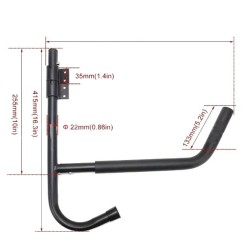 Wandhouder - beugels voor het opbergen van kajak, surfplank, snowboard.