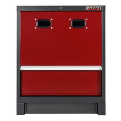 Werkplaatskast voor luchthaspels, haspelkast, donkerrood.