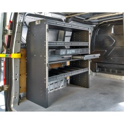 Inbouwkast voor bedrijfswagen en bestelwagen, bedrijfswageninrichting 113 x 45 x 117 cm