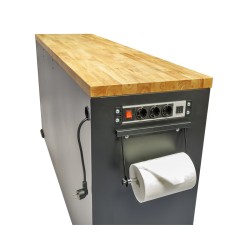 Verrijdbare werkbank – Gereedschapswagen 168 x 46 x 103 cm. met 220 V en USB Verrijdbare werkbank – Gereedschapswagen 168 x 46 x 103 cm. met 220 V en USB