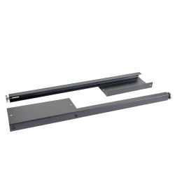 Gereedschapskasten set wandlengte 264 cm. tweedeurs lage kast, ladenblok, afvalbak, hoge kast, matzwart