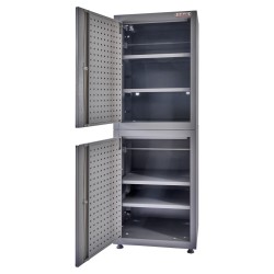 Hoge werkplaatskast – gereedschapskast met twee deuren