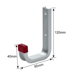 Aluminium ophangbeugel 120 x 85 mm