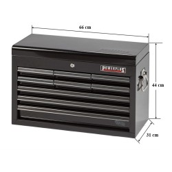 Gereedschapskist 9 laden zwart met quick lock