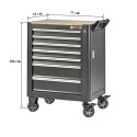 Zeven laden professionele gereedschapswagen – gereedschapskar met 7 lades.