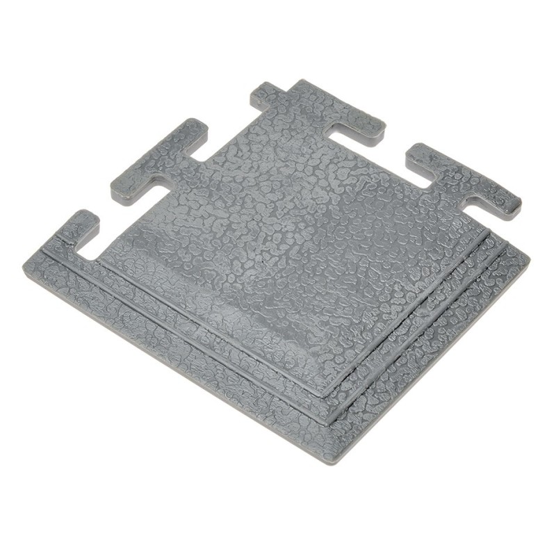 PVC hoekstuk grijs 100 x 100 x 6 mm. voor Industriële kliktegels 1811 en 1812 PVC hoekstuk grijs 100 x 100 x 6 mm. voor Industriële kliktegels 1811 en 1812