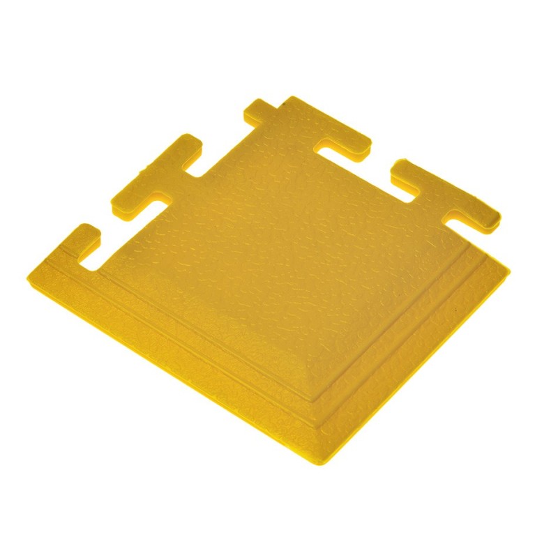 PVC hoekstuk geel 100 x 100 x 6 mm. voor Industriële kliktegels 1811 en 1812 PVC hoekstuk geel 100 x 100 x 6 mm. voor Industriële kliktegels 1811 en 1812