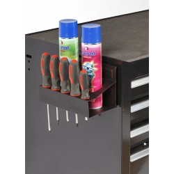 Magnetische houder zwart voor 2 spuitbussen