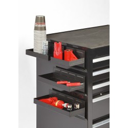 Set van 4 magnetische bakken - zwart