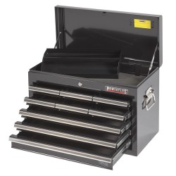 Gereedschapskist 9 laden zwart met quick lock