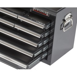 Gereedschapskist 9 laden zwart met quick lock