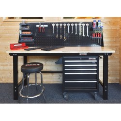 Werkplaatsinrichting, Complete werkplek - Werkbank Set zwart type 5