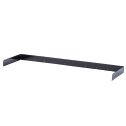 Opzetrand zwart 200 cm voor werkbank