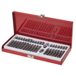 40 delige Torx, inbus en 12 kant / veeltand stift set met 2 dophouders