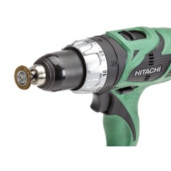 Set van 5 staalborstels: 25 / 38 / 50 / 63 en 75 mm op 6 mm stift met gegolfde staaldraad / draadborstel / schuurborstel