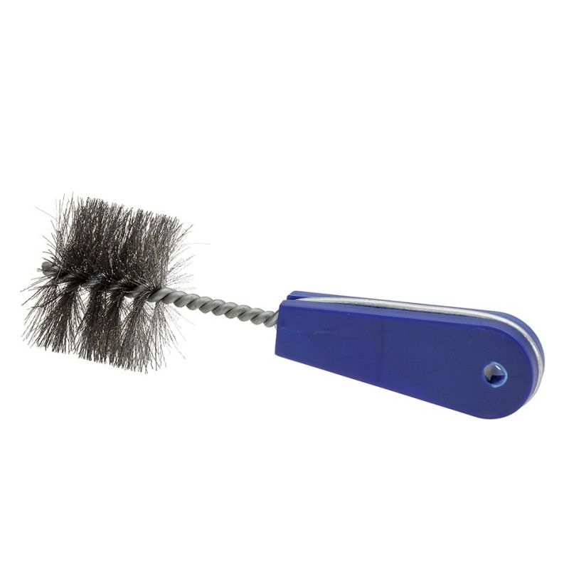 Fittingborstel 50 mm gegolfd staaldraad / met kunststof handvat