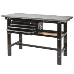 Werkbank zwart 150 cm online kopen. Webshop Powerplustools.nl