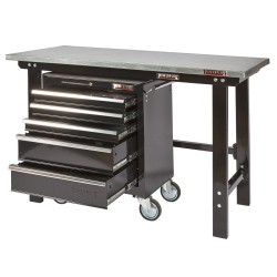 Werkbank zwart 150 cm online kopen. Webshop Powerplustools.nl
