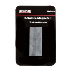 Set van 2 stuks blokmagneten 46 mm lang  / keramische Ferriet magneten 