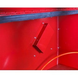 Straalcabine met afzuiging 400 Liter