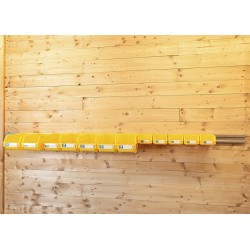 Metalen strip 200 cm voor wandmontage