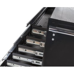 Gereedschapswagenset  zwart 10 laden met quick lock