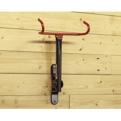 Muurbeugel fiets - muurhouder fiets - fiets ophangsysteem inklapbaar met 2 rode haken