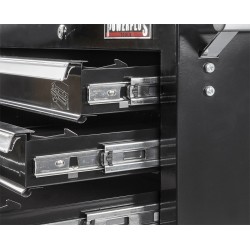 Gereedschapswagen zwart 7 laden met quick lock