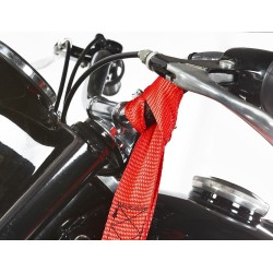 Set van 10 stuks spanbanden 30 cm met dubbele lus / sjorband zonder ijzeren haken