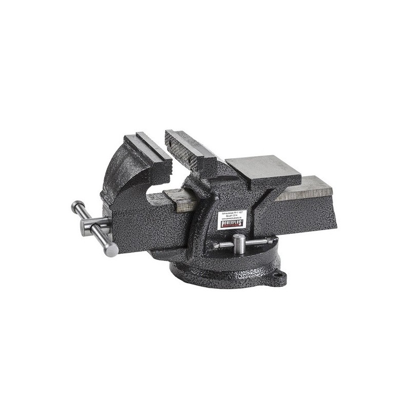 Professionele bankschroef 125 mm. draaibare uitvoering met aambeeld