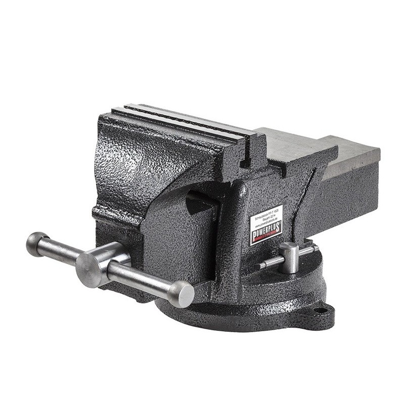 Professionele bankschroef 150 mm. draaibare uitvoering met aambeeld