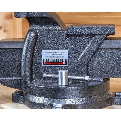 Professionele bankschroef 150 mm. draaibare uitvoering met aambeeld