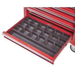 Kunststof bak / vakverdeling 560 x 100 x 38 mm voor gereedschapswagen