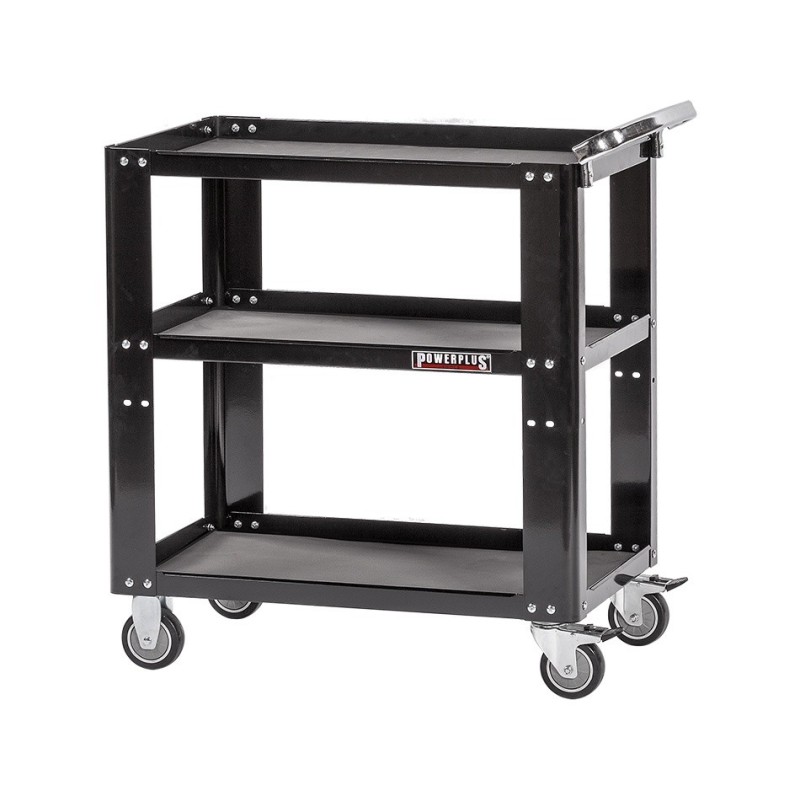 Gereedschapstrolley 85 x 46 x 91 cm - werkplaats trolley  - werkplaatskar zwart