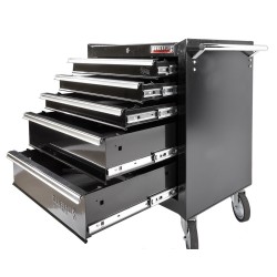 Werkbank met gereedschapswagen zwart online kopen. Webshop Powerplustools.nl