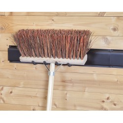 Metalen strip 60 x 10 x 1.8 cm  tuingereedschap ophangen - opbergen - opbergsysteem - ophangsysteem  aan de muur.