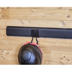 Metalen strip 60 x 10 x 1.8 cm  tuingereedschap ophangen - opbergen - opbergsysteem - ophangsysteem  aan de muur.