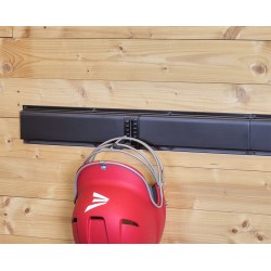 Metalen strip 60 x 10 x 1.8 cm  tuingereedschap ophangen - opbergen - opbergsysteem - ophangsysteem  aan de muur.