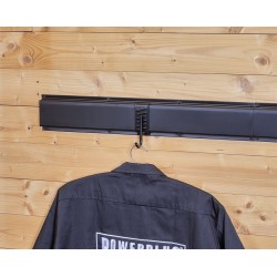 Metalen strip 60 x 10 x 1.8 cm  tuingereedschap ophangen - opbergen - opbergsysteem - ophangsysteem  aan de muur.